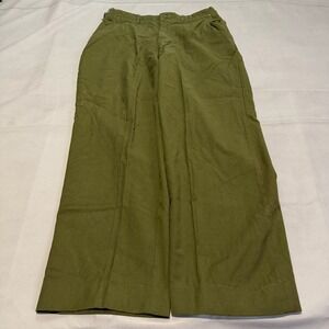 True VTG 70s US Military Wool Field War Trousers M-1951 Olive OG-108 Talon-7164-